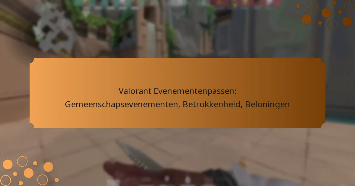 Valorant Evenementenpassen: Gemeenschapsevenementen, Betrokkenheid, Beloningen